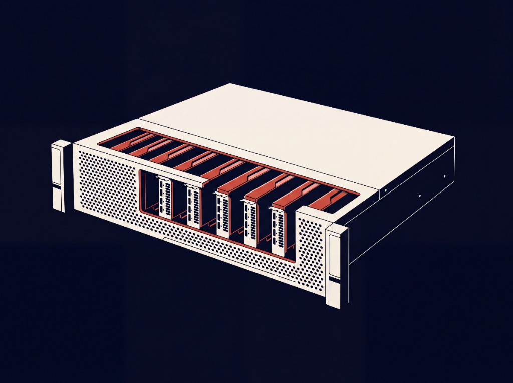 Rack server with accelerator cards for encrypted compute